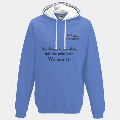 Invisible pain hoodie (black text) Thumbnail