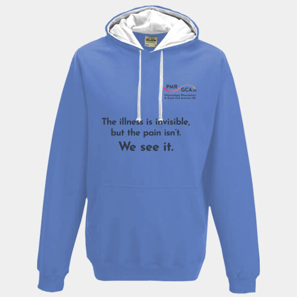 Invisible pain hoodie (black text) Thumbnail