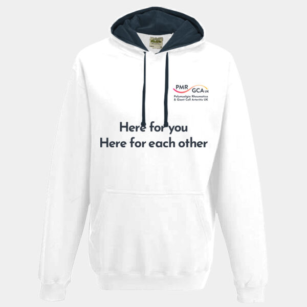 Here for you hoodie (black text) Thumbnail